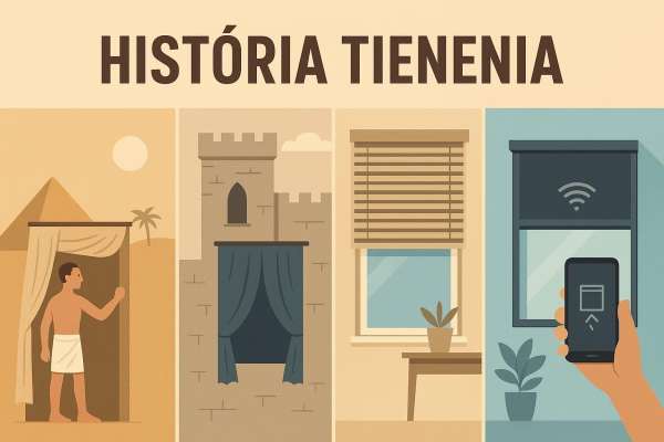 História tienenia: od starovekých závesov až po moderné smart rolety